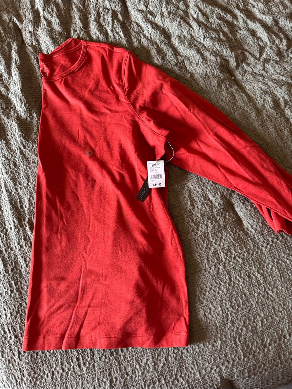 Preswick & Moore Red Long Sleeve Tee